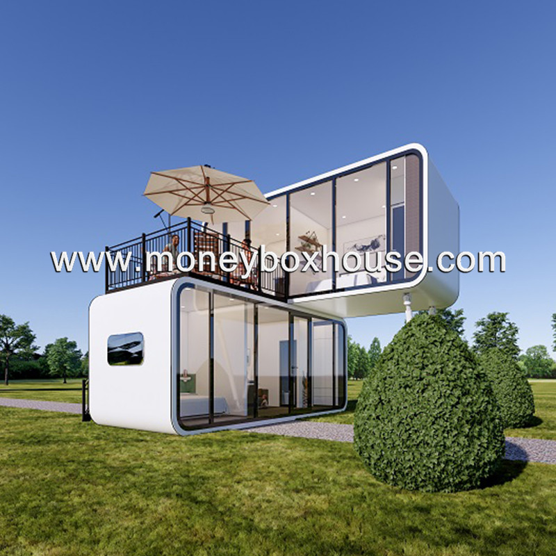 Modern Design Prefab Living Movable Luxury Fashion Garden Pod Modular Container Homes Apple Cabin